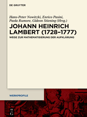 cover image of Johann Heinrich Lambert (1728–1777)